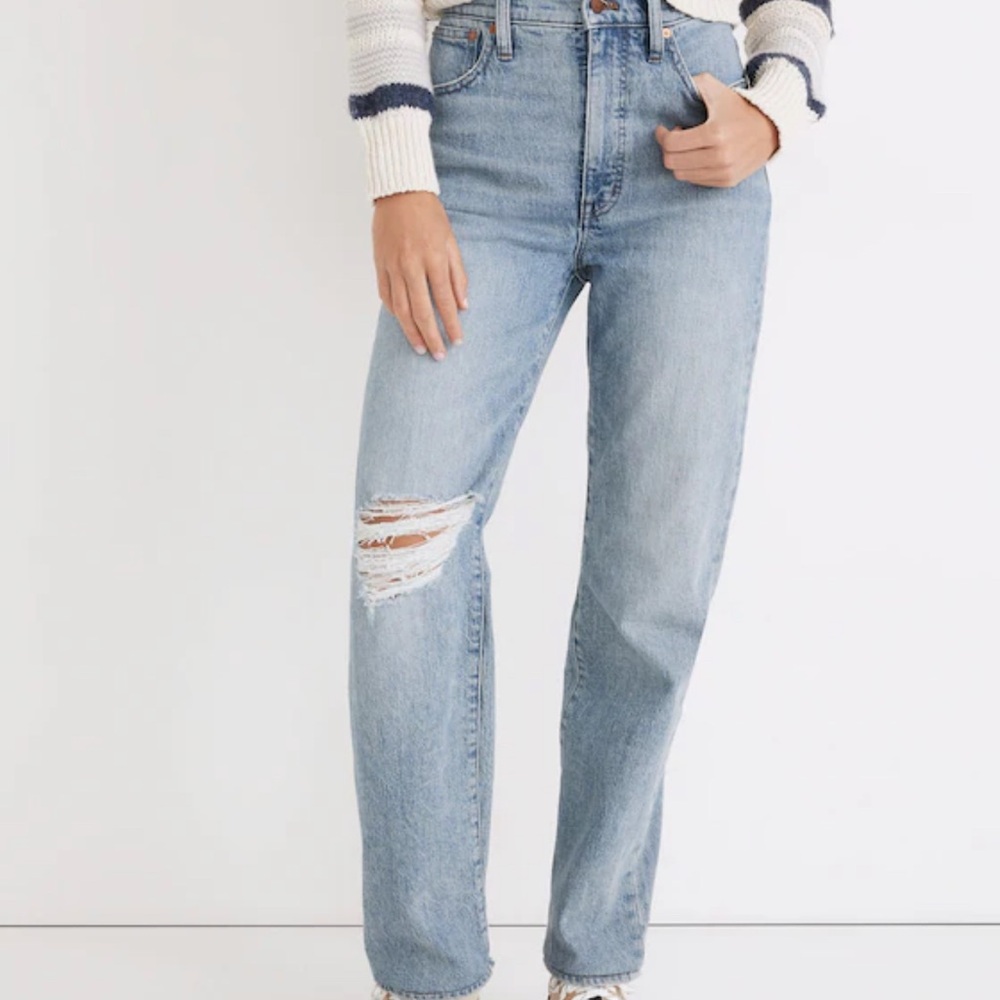 Madewell Perfect Vintage Straight Jeans, 26" - 90's Supermodel Jean, Retail $135